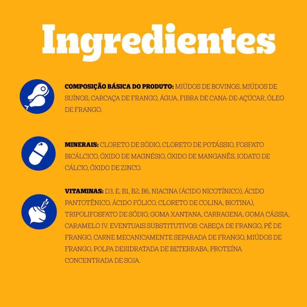Ração Úmida para Cachorros Adultos Sabor Patê de Carne Pedigree 280G