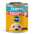 Ração Úmida Pedigree Lata Patê de Carne e Frango para Cães Filhotes 280g