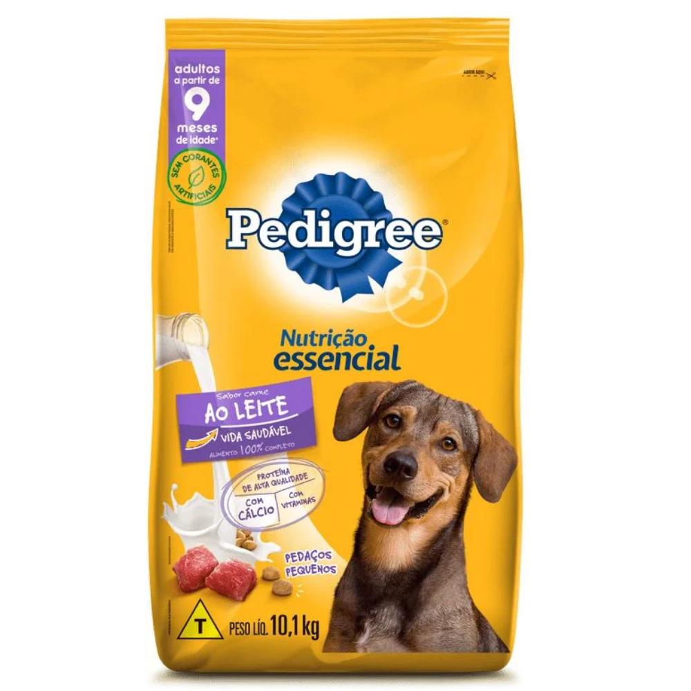 Ração Pedigree Nutrição Essencial Carne Ao Leite Para Cães Adultos 10,1 kg
