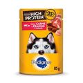 Ração Úmida Pedigree Sachê High Protein Cães Adultos Carne e Frango 85g 10un
