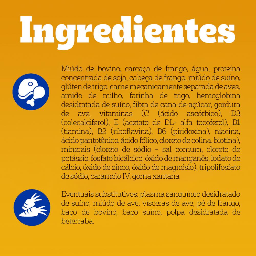 Ração Úmida Pedigree Sachê High Protein Cães Adultos Carne e Frango 85 g