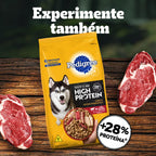 Ração Úmida Pedigree Sachê High Protein Cães Adultos Porco e Carne Ao Molho 85 g