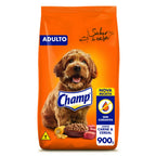 Ração Champ Carne e Cereal Para Cães Adultos 900g