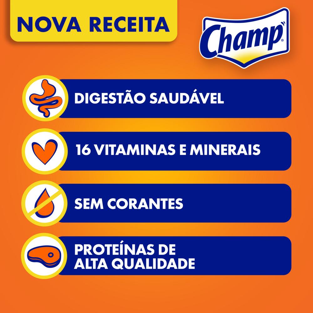Ração Champ Carne e Cereal Para Cães Adultos 900g