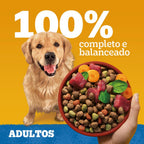 Ração Pedigree Carne e Vegetais Cães Adultos Raças Médias e Grandes 900 g