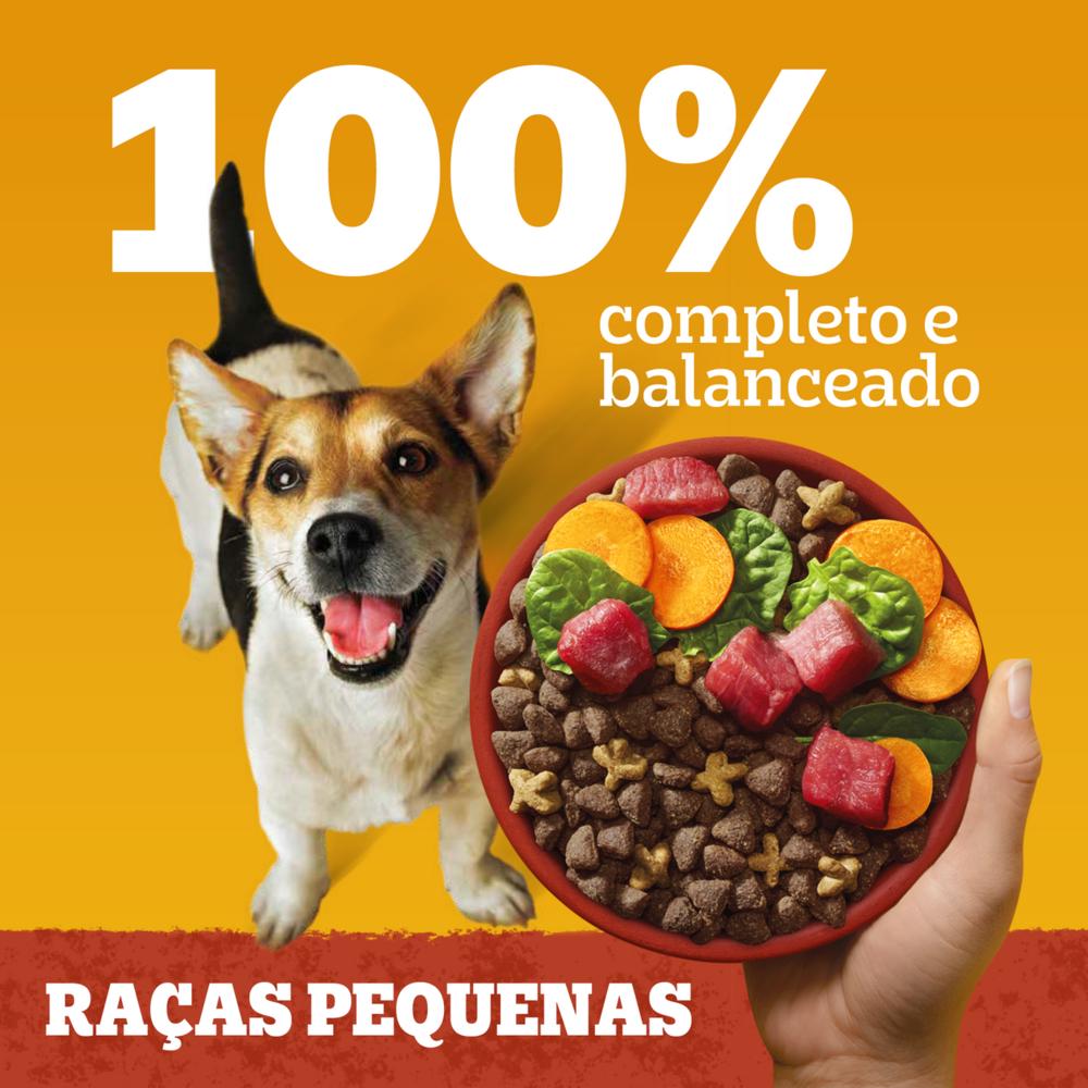 Ração Pedigree Carne e Vegetais Cães Adultos Raças Pequenas e Minis 900 g