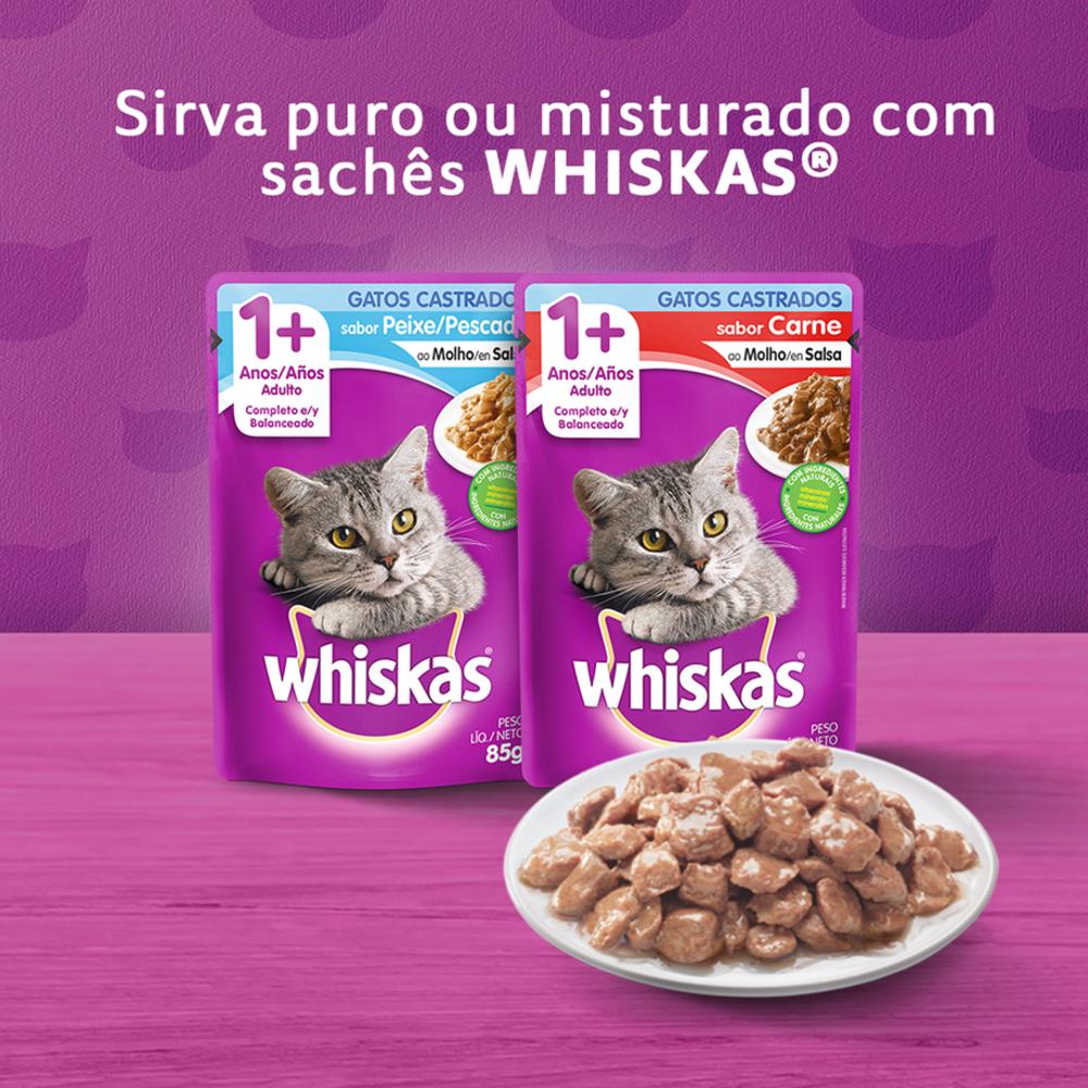 Ração Whiskas Carne Gatos Adultos Castrados 10,1 kg