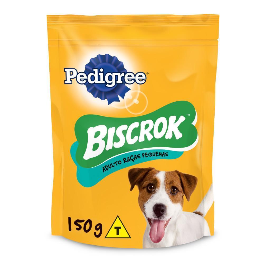 Biscoito Pedigree Biscrok Para Cães Adultos Raças Pequenas 150 g 4un