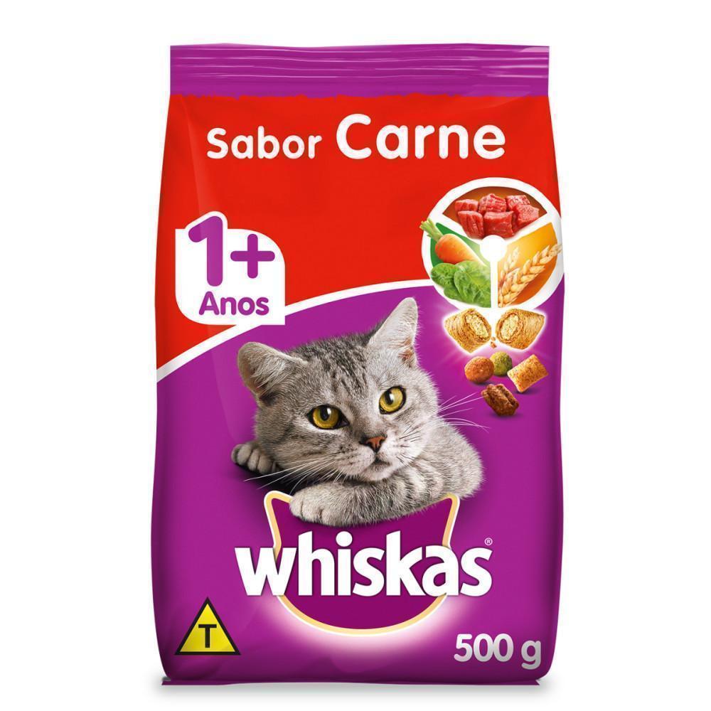 Ração Whiskas Carne Gatos Adultos 900 g