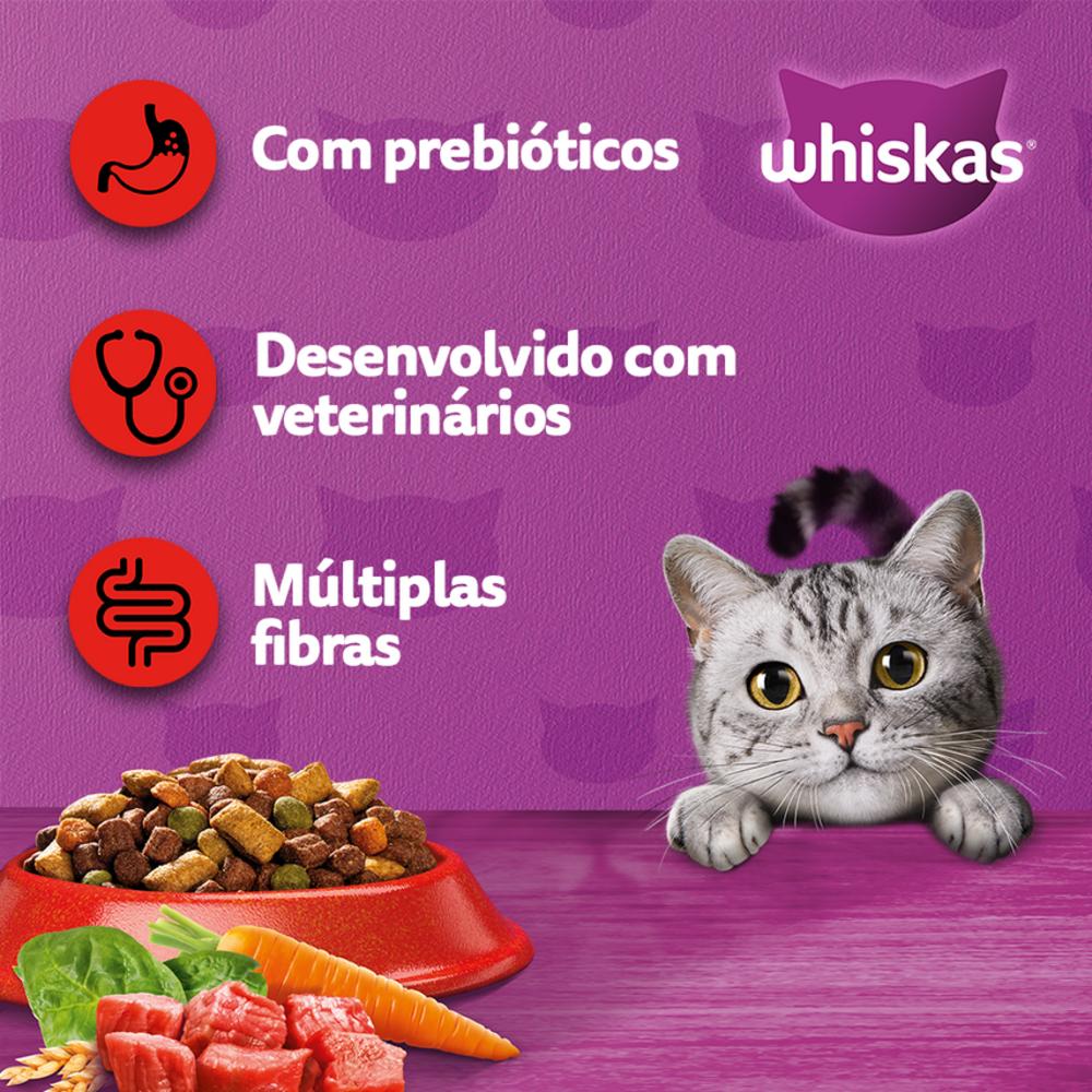 Ração Whiskas Carne Gatos Adultos 900 g