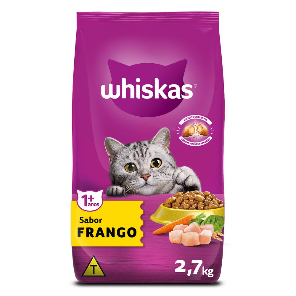 Ração Para Gatos Adultos Whiskas Frango 2.7kg