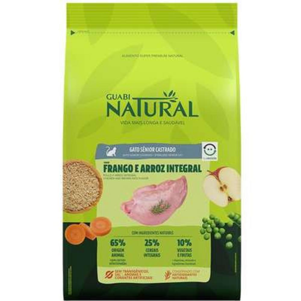 Ração Affinity Guabi Natural Frango e Arroz Integral Gatos Sênior Castrados - 1,5Kg