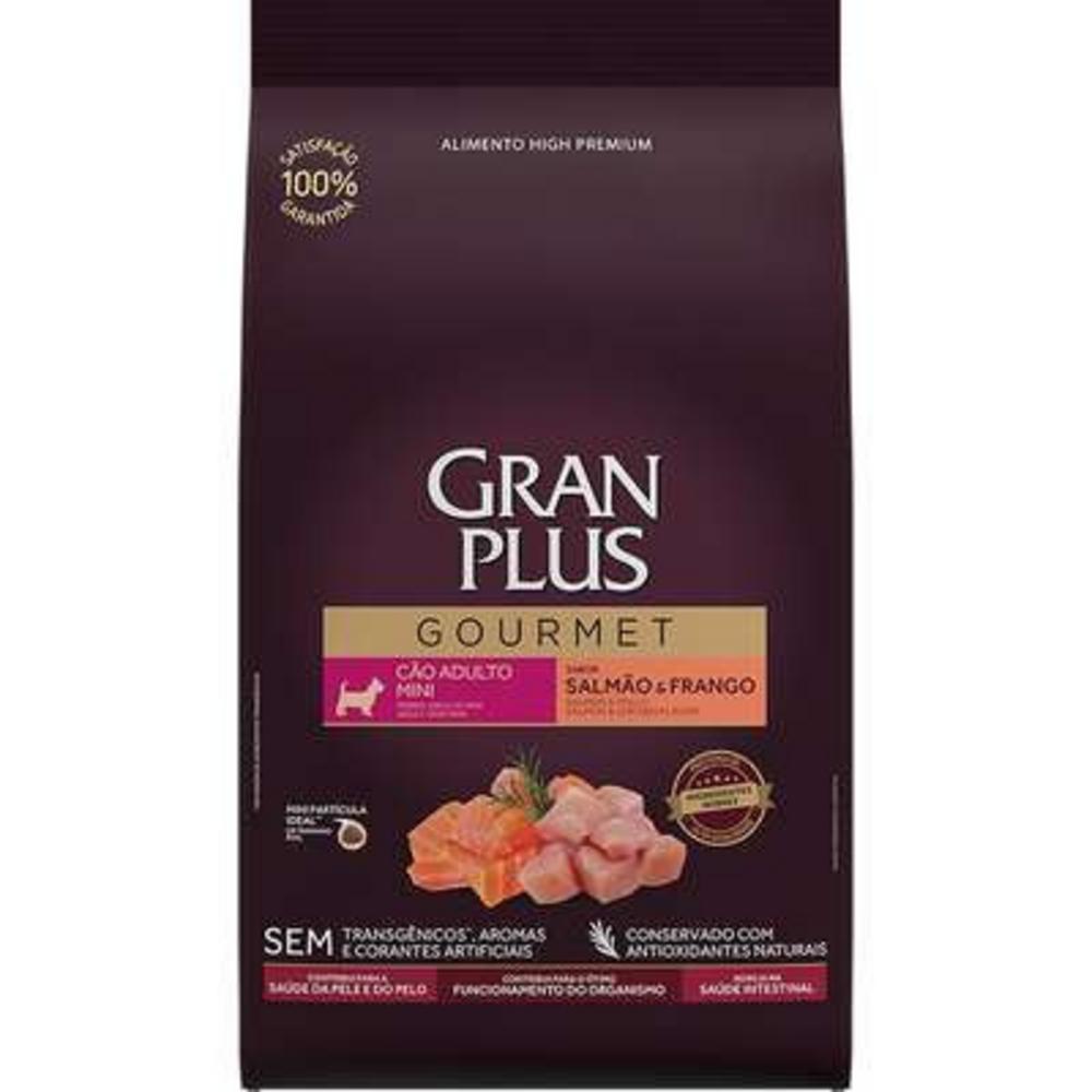 Ração Seca GranPlus Gourmet Salmão & Frango para Cães Adultos Raças Mini - 3Kg