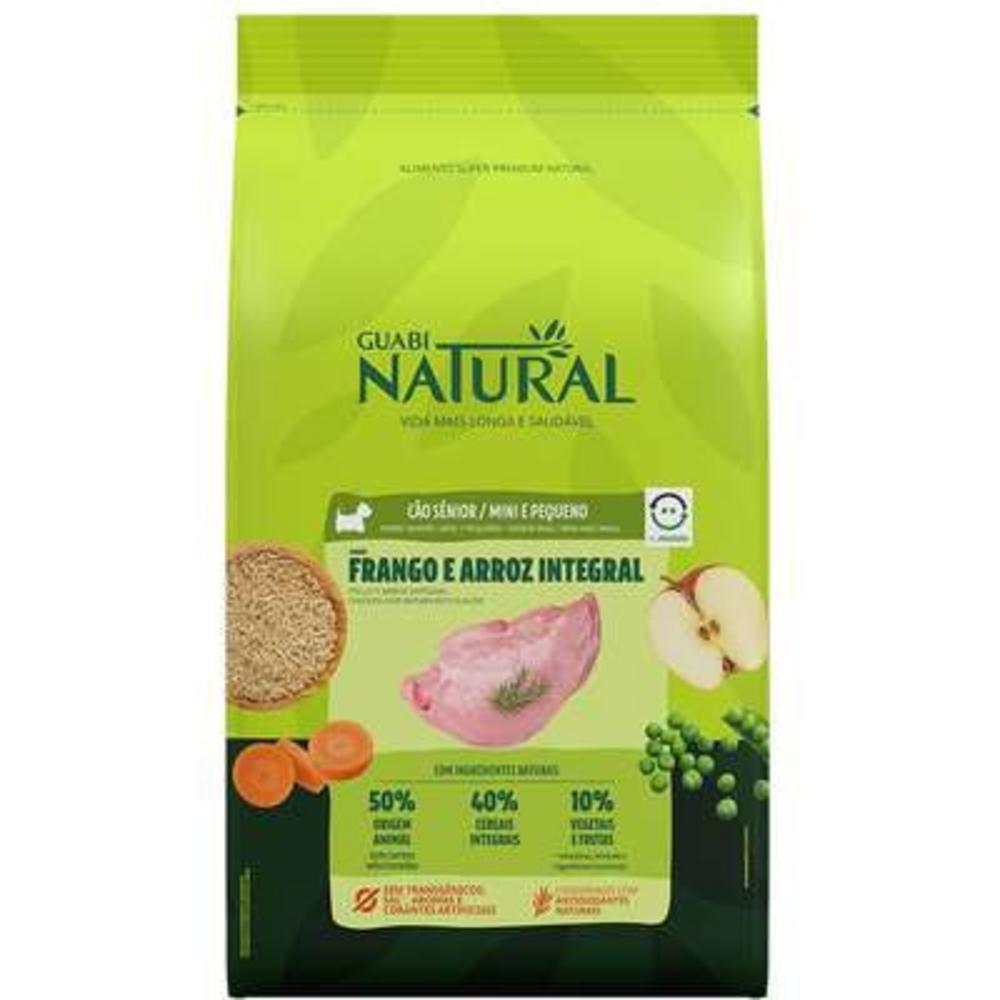 Ração Guabi Natural Frango e Arroz Integral Cães Sênior Mini e Pequeno - 10,1Kg