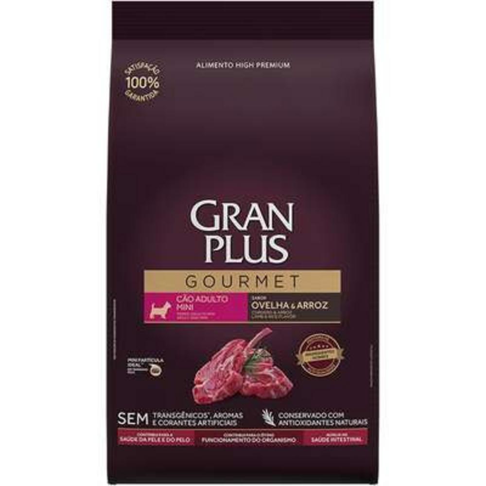 Ração Seca para Cães Adultos de Raças Mini e Pequenas Gourmet Sabor Ovelha e Arroz Gran Plus 15Kg