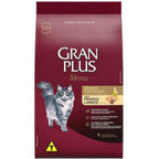 Ração para Gatos Sênior Castrado Sabor Frango e Arroz Gran Plus 10,1Kg