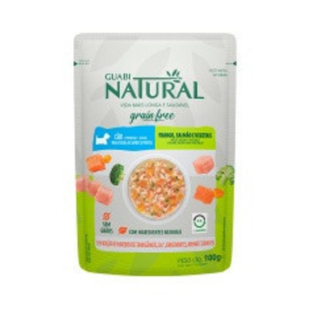Ração Úmida para Cães Adultos Guabi Natural Grain Free Frango Salmão 100g