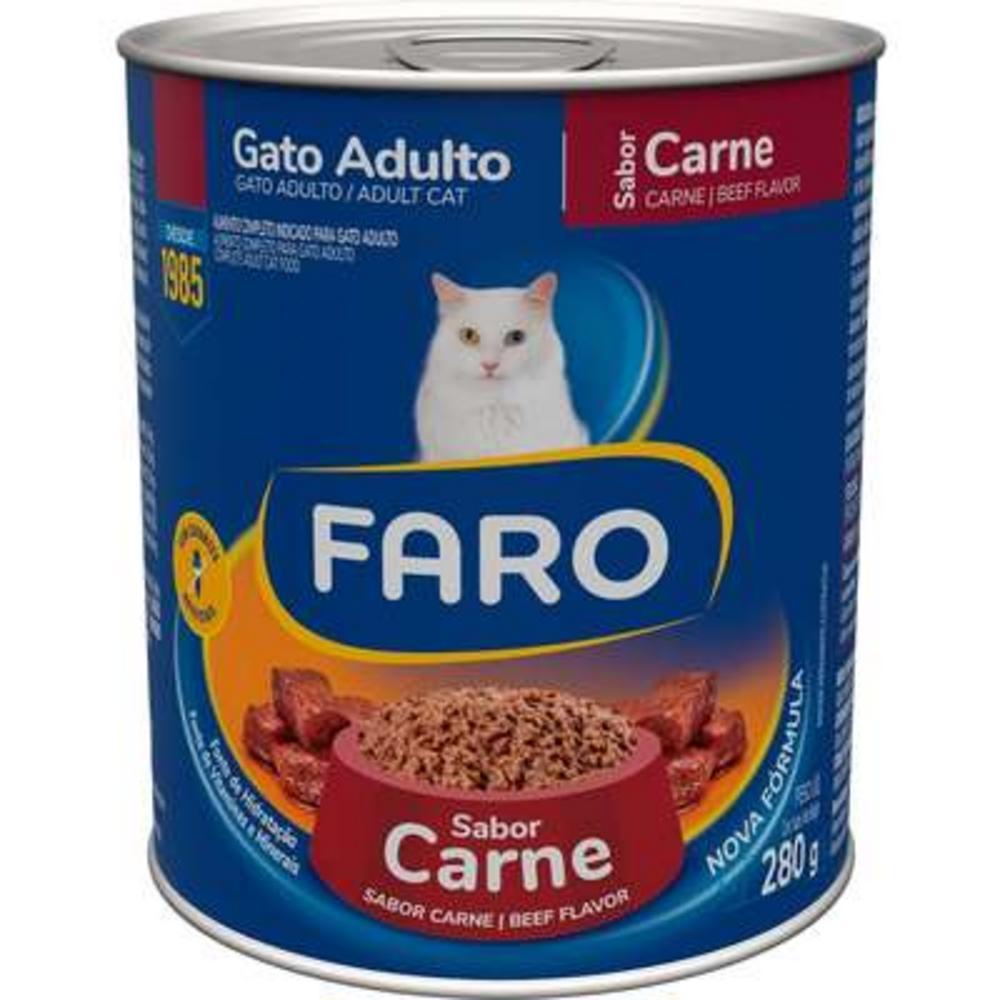 Ração Úmida Faro Carne para Gatos Adultos - 280 g