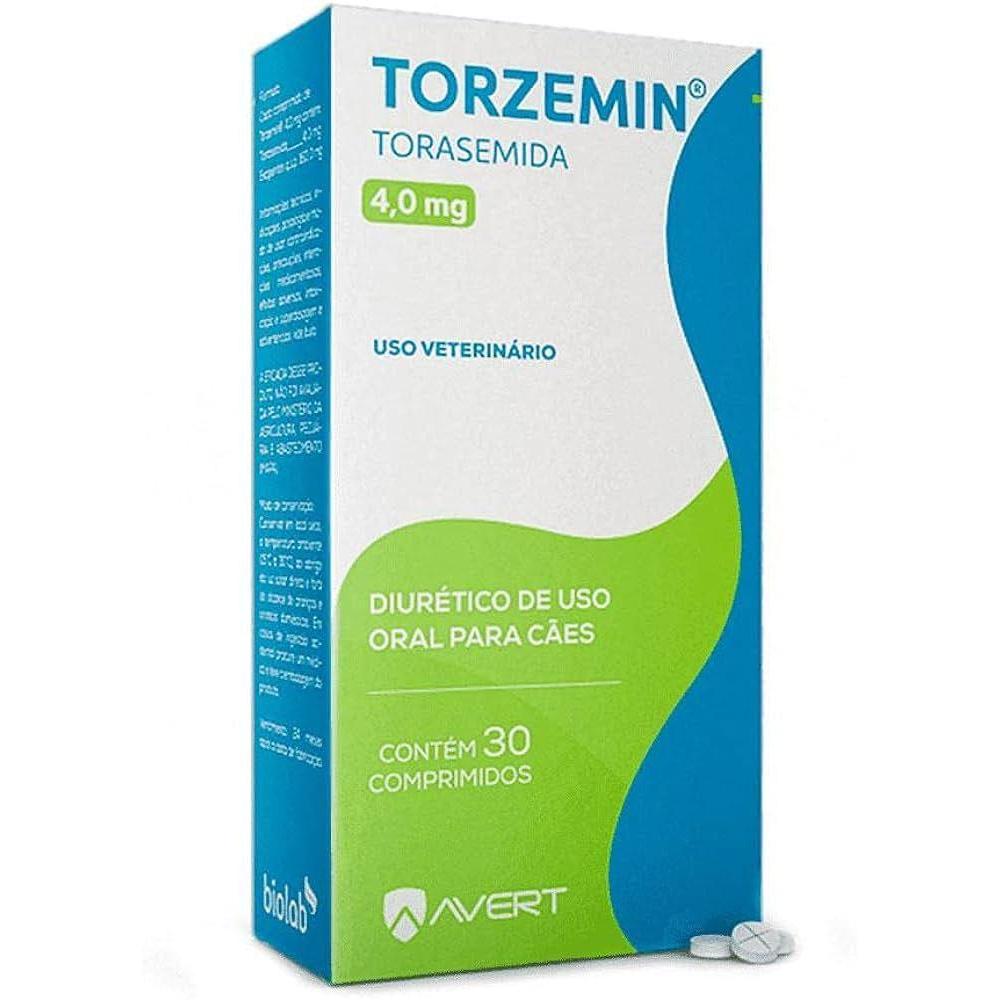Diurético Avert Torzemin Torasemida para Cães - 4 mg