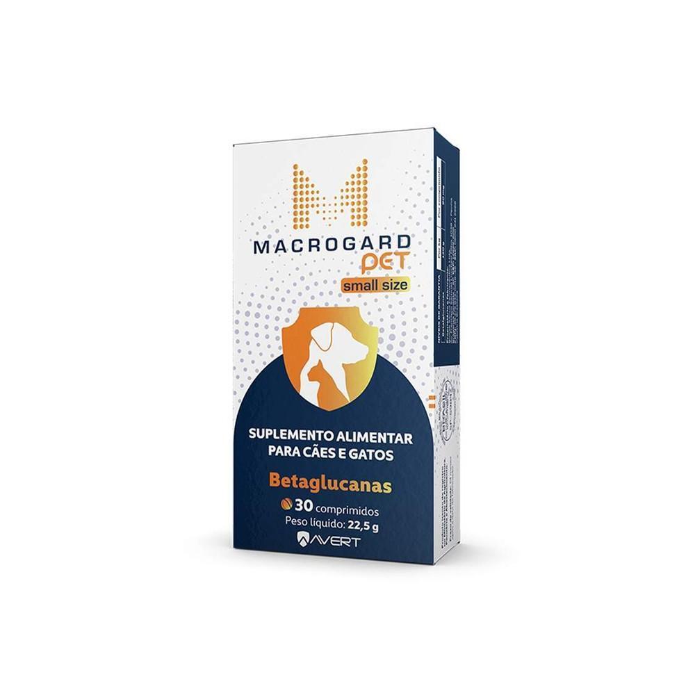 Suplemento Alimentar Avert Macrogard Pet Small Size para Cães e Gatos - 30 Comprimidos