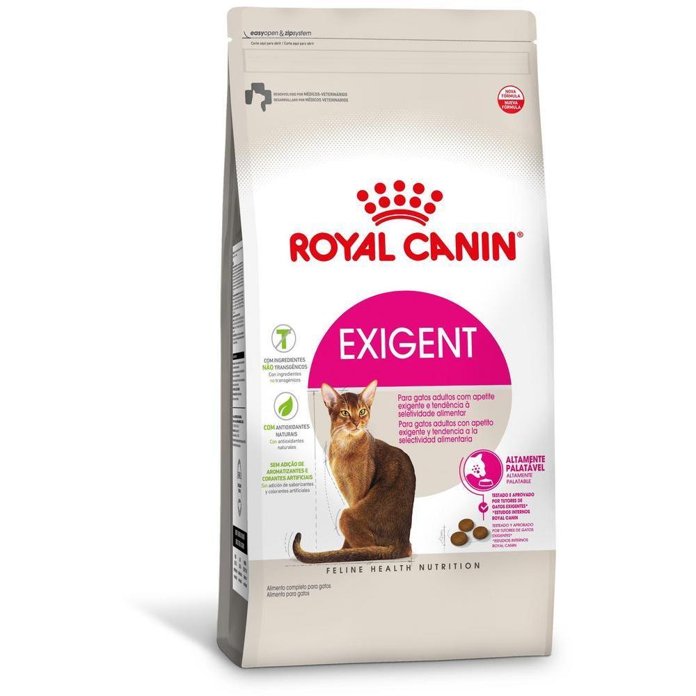 Ração Seca Royal Canin Exigent para Gatos Adultos com Paladar Exigente - 1,5 Kg