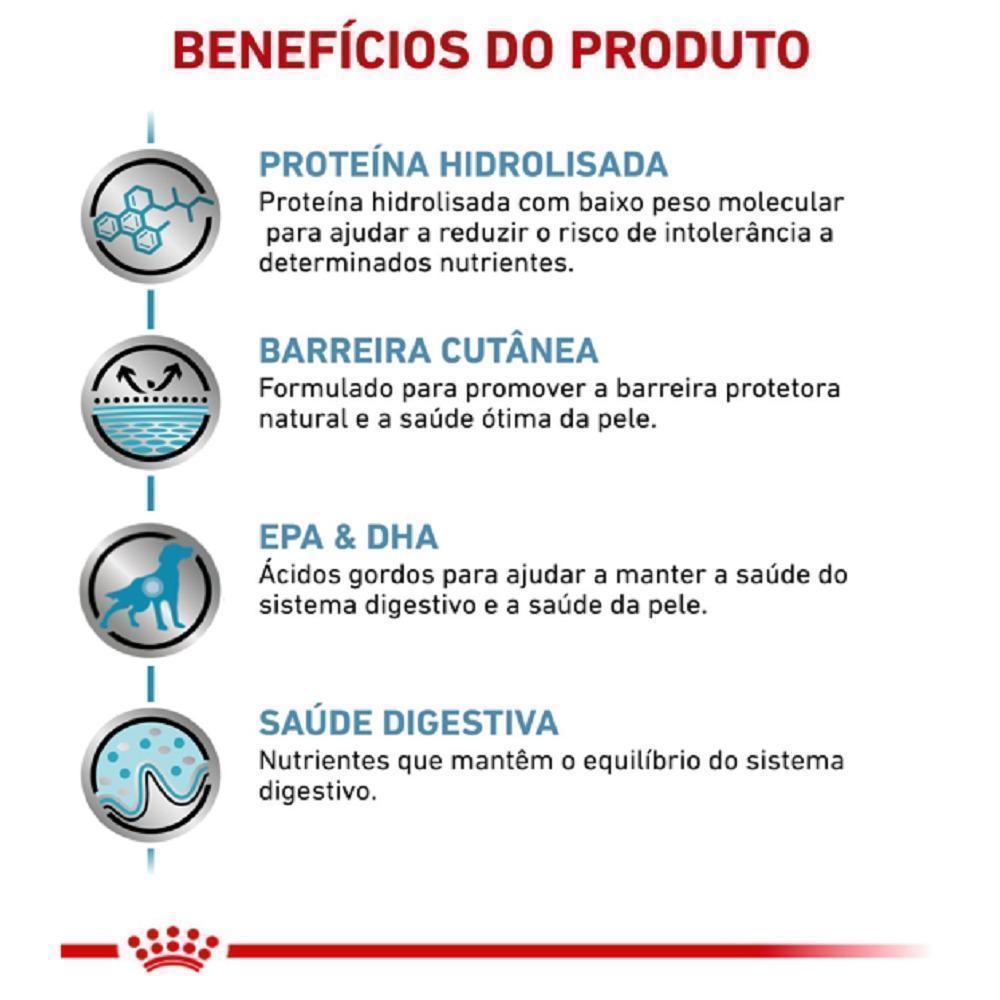 Ração Seca Royal Canin Veterinary Diet Hypoallergenic para Cães Adultos com Sensibilidades Alimentares - 10 Kg