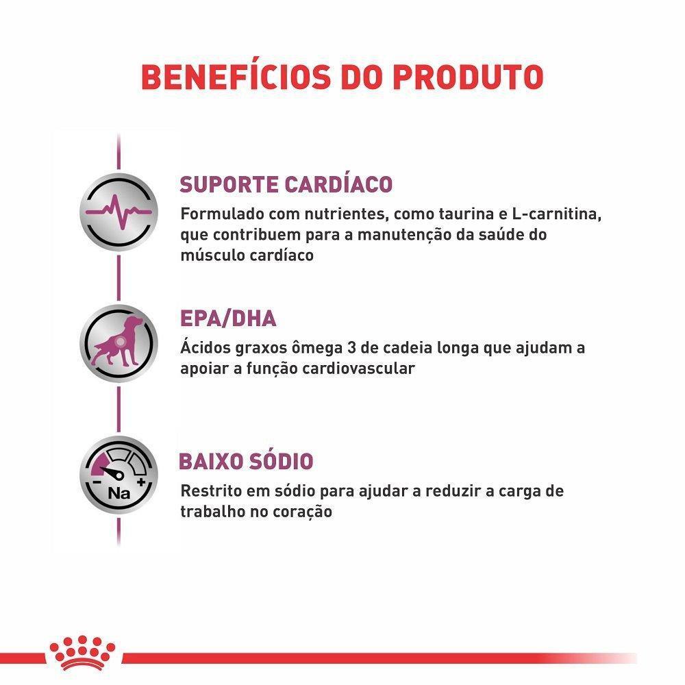 Ração Seca Royal Canin Veterinary Diet Cardiac para Cães Adultos com Insuficiência Cardíaca Crônica - 2 Kg