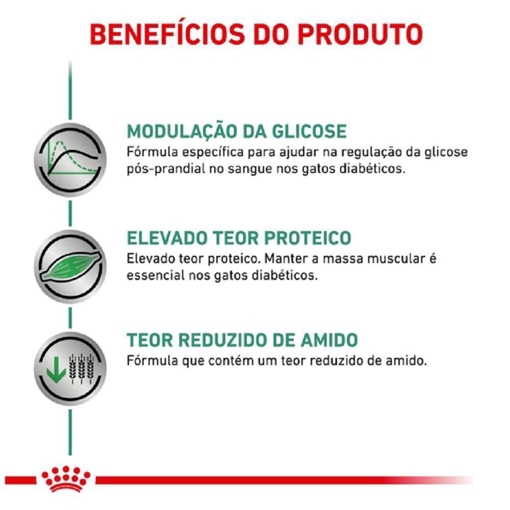 Ração Seca Royal Canin Veterinary Diet Diabetic para Gatos Adultos com Diabetes - 1,5 Kg