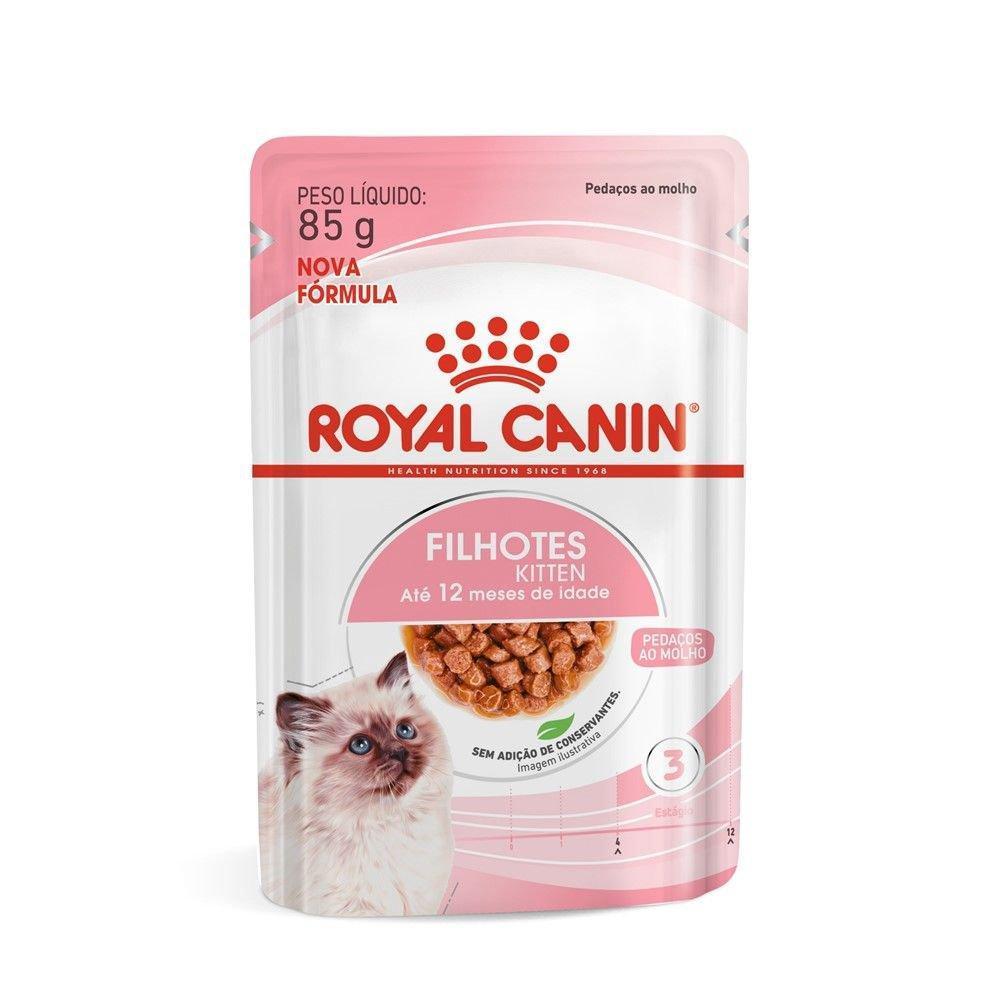 Ração Úmida Royal Canin Sachê Filhotes Kitten para Gatos Filhotes com até 12 meses - 85 g