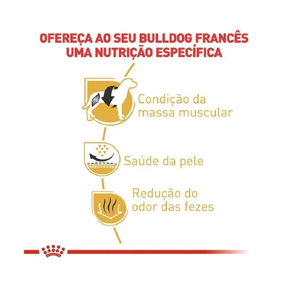 Ração Seca Royal Canin para Cães Adultos da Raça Bulldog Francês - 7,5 Kg