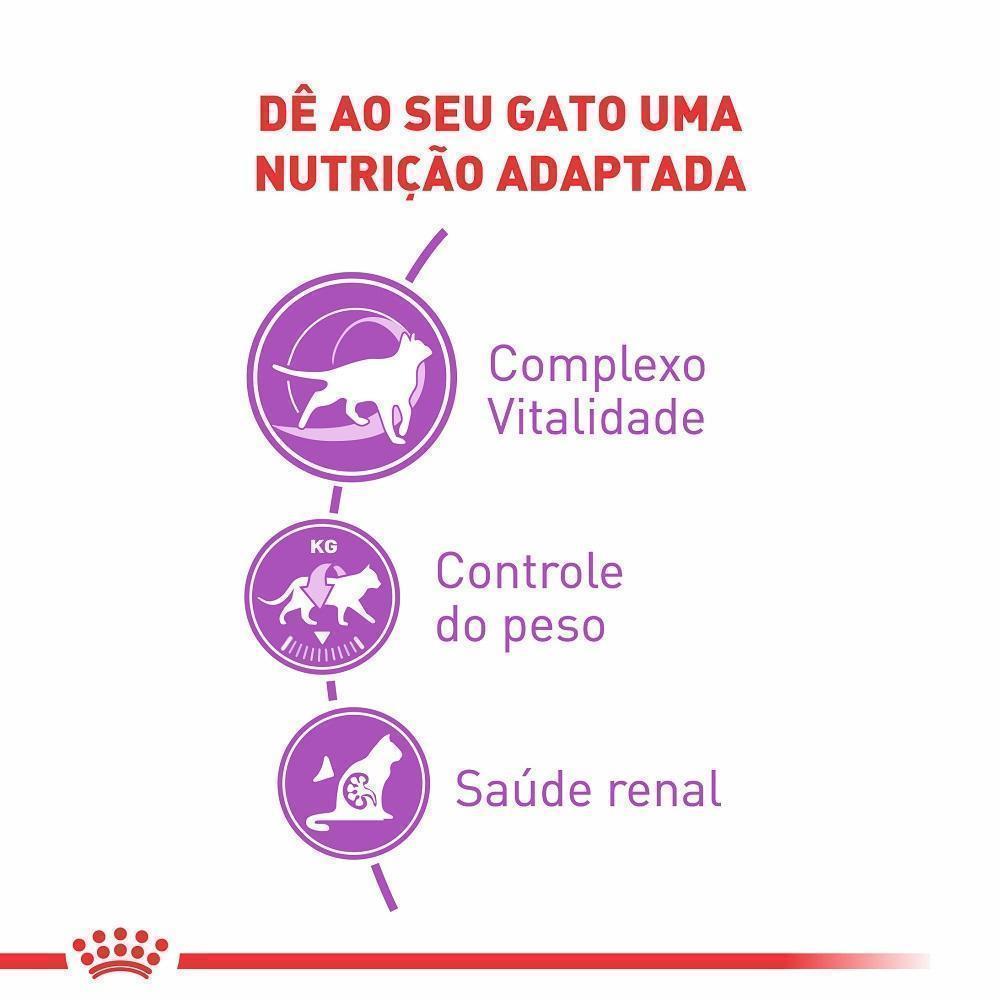 Ração Seca Royal Canin para Gatos Adultos Castrados Acima de 7 anos - 400 g