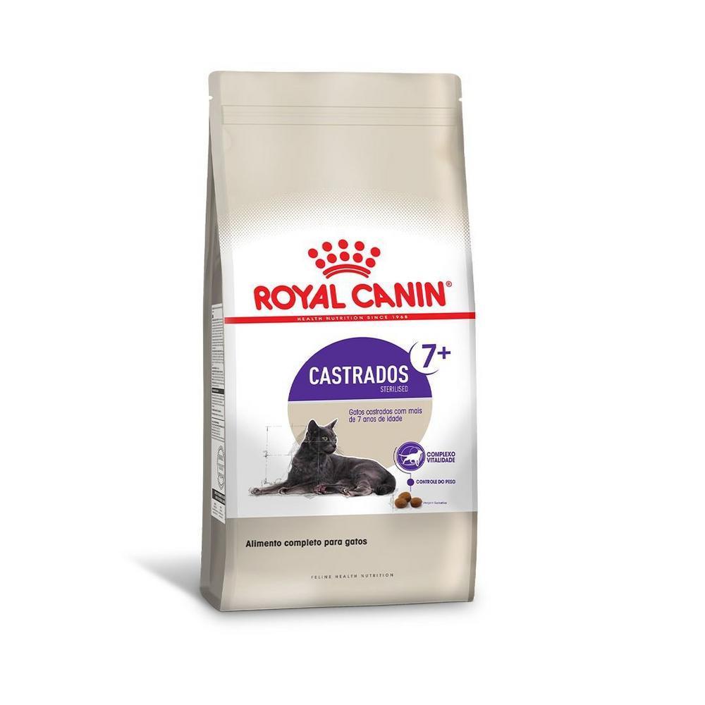 Ração Seca Royal Canin para Gatos Adultos Castrados Acima de 7 anos - 1,5 Kg