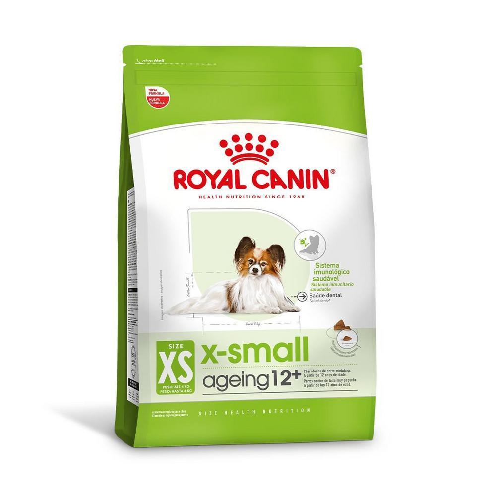 Ração Seca Royal Canin X-Small Ageing 12+ para Cães Adultos e Idosos de Porte Miniatura com 12 Anos ou mais - 1 Kg