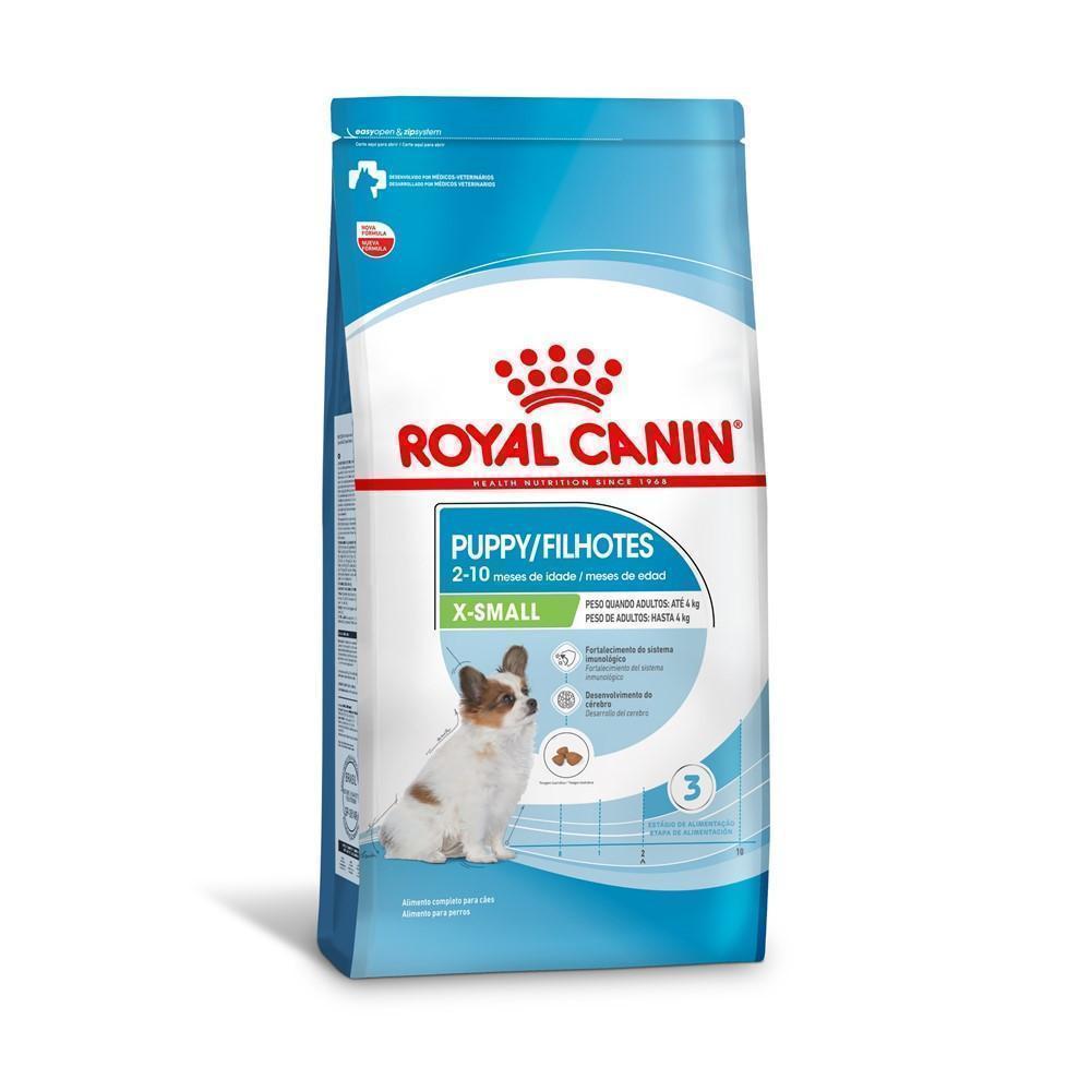 Ração Seca Royal Canin X-Small para Cães Filhotes de Porte Mini - 1 Kg