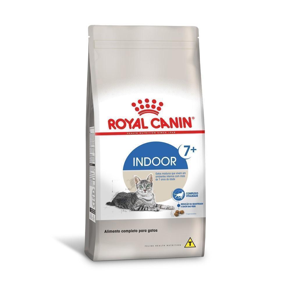 Ração Seca Royal Canin Indoor 7 + para Gatos Adultos Acima de 7 anos- 400 g