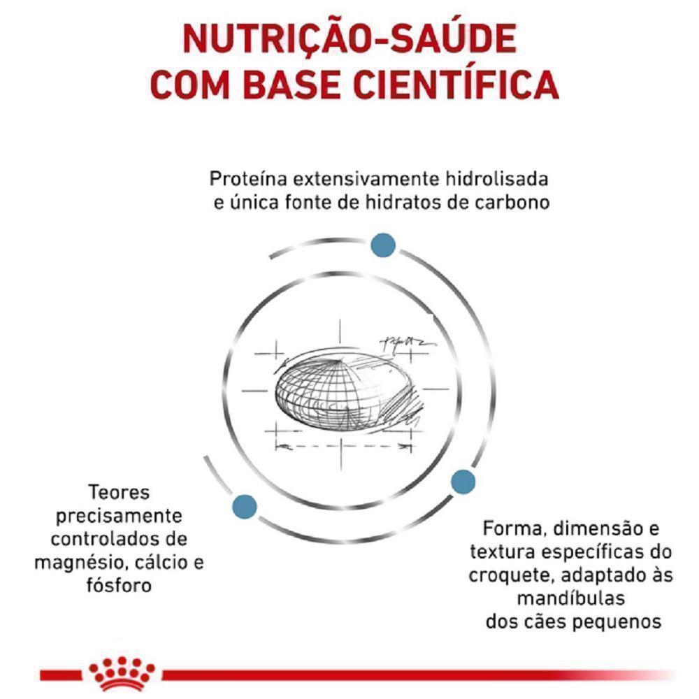 Ração Seca Royal Canin Veterinary Diet Hypoallergenic Small Dog para Cães Pequenos com Sensibilidades Alimentares - 2 Kg