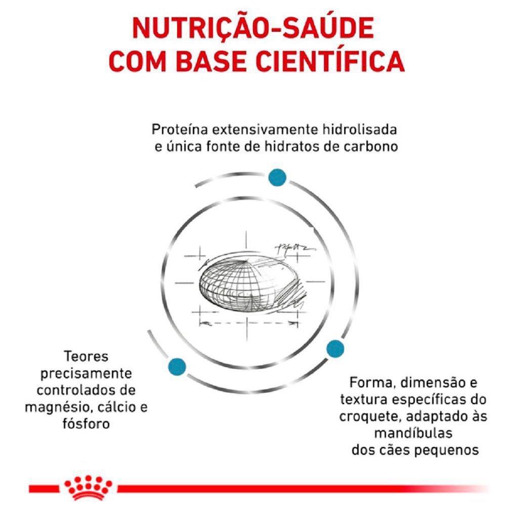 Ração Seca Royal Canin Veterinary Diet Hypoallergenic Small Dog para Cães Pequenos com Sensibilidades Alimentares - 2 Kg
