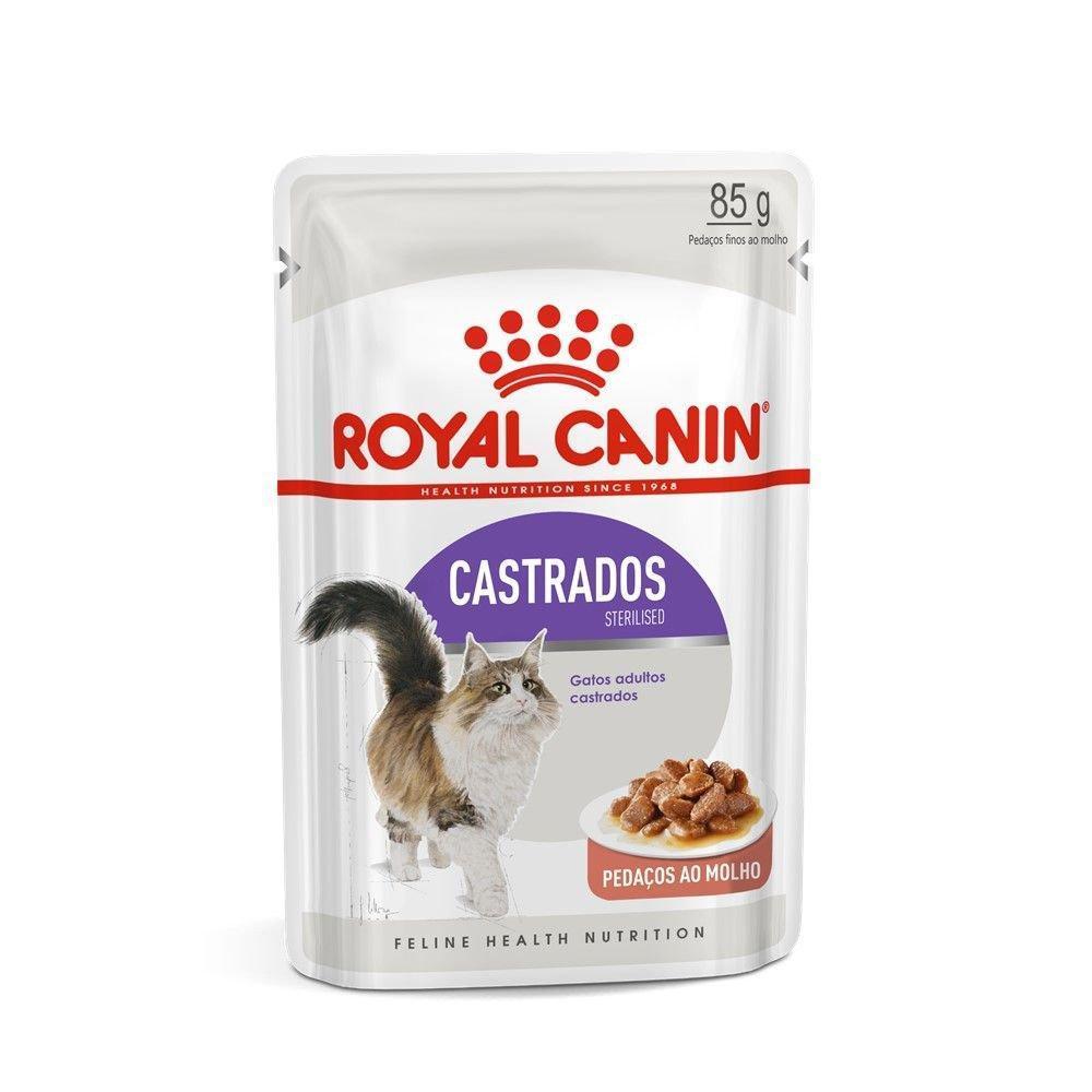 Ração Úmida Royal Canin Sachê para Gatos Adultos Castrados - 85 g