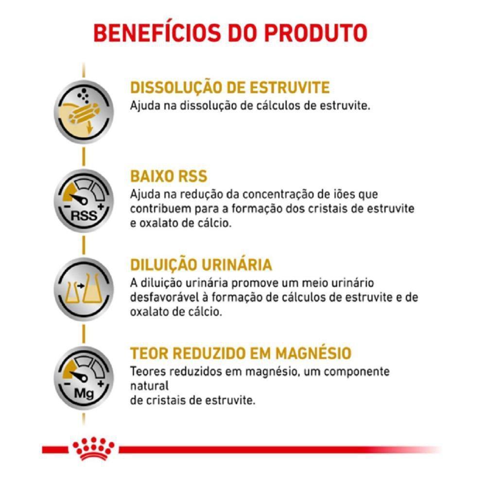 Ração Úmida Royal Canin Lata Veterinary Diet Urinary S/O para Cães com Cálculos Urinários - 410 g