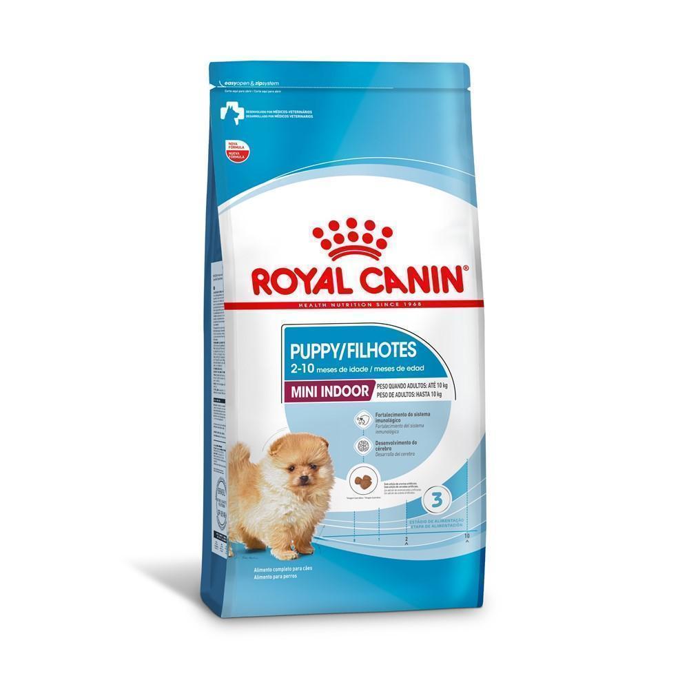 Ração Seca Royal Canin Mini Indoor Puppy para Cães Filhotes de Porte Pequeno- 2,5 Kg
