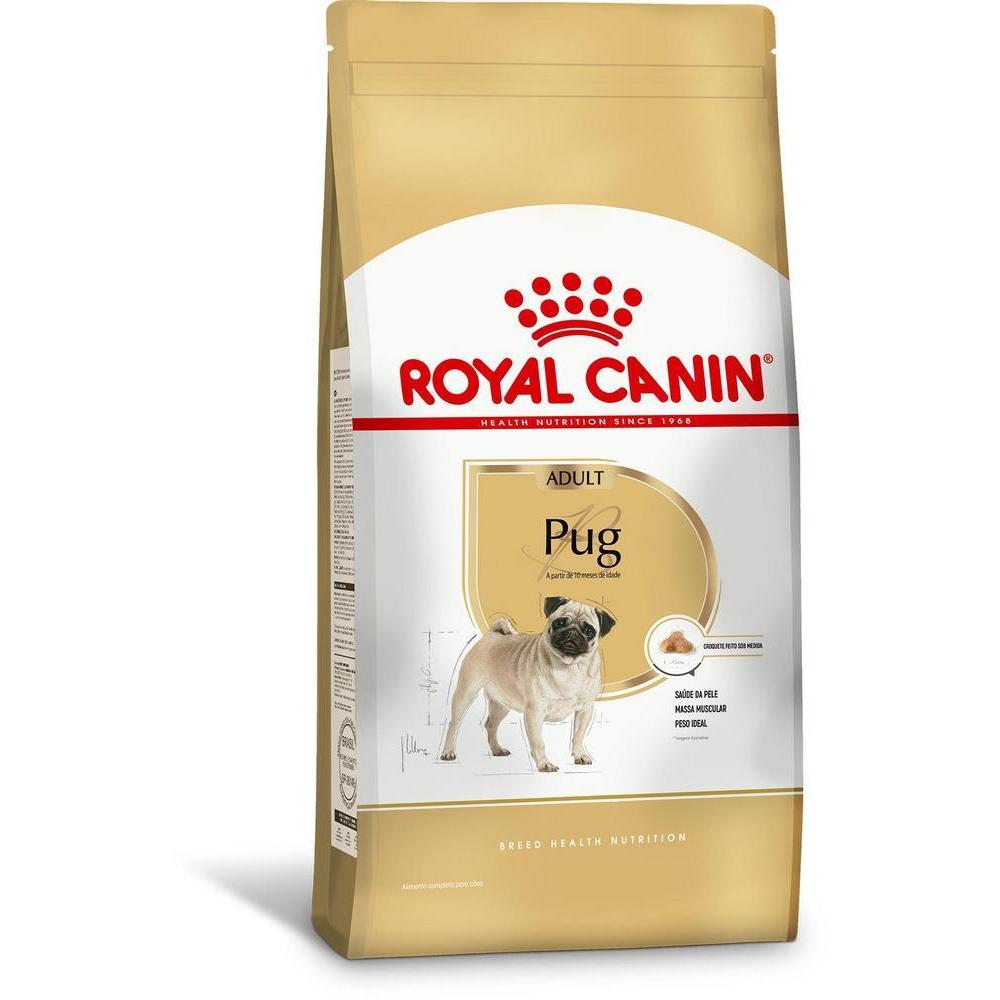 Ração Seca Royal Canin para Cães Adultos da Raça Pug - 2,5 Kg