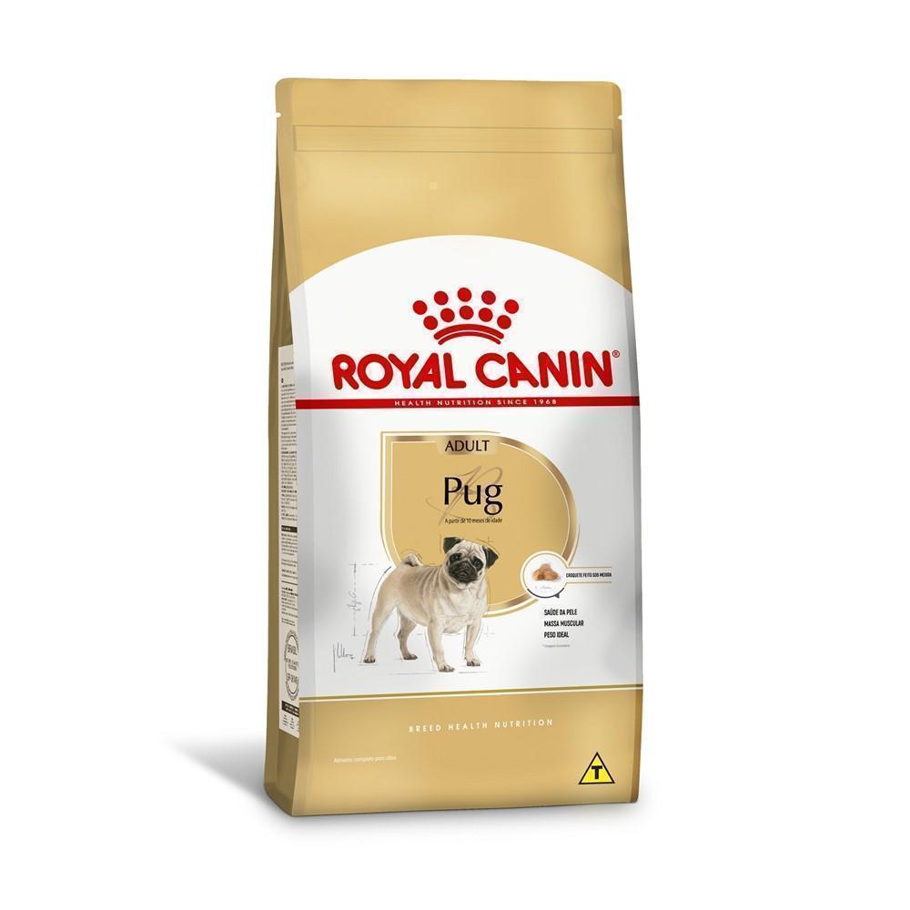 Ração Seca Royal Canin para Cães Adultos da Raça Pug - 2,5 Kg