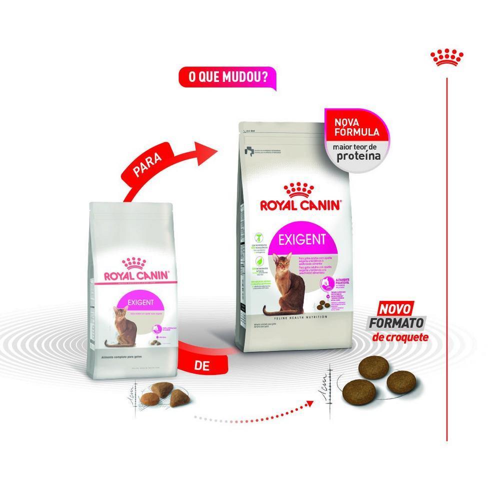 Ração Seca Royal Canin Exigent para Gatos Adultos com Paladar Exigente - 4 Kg
