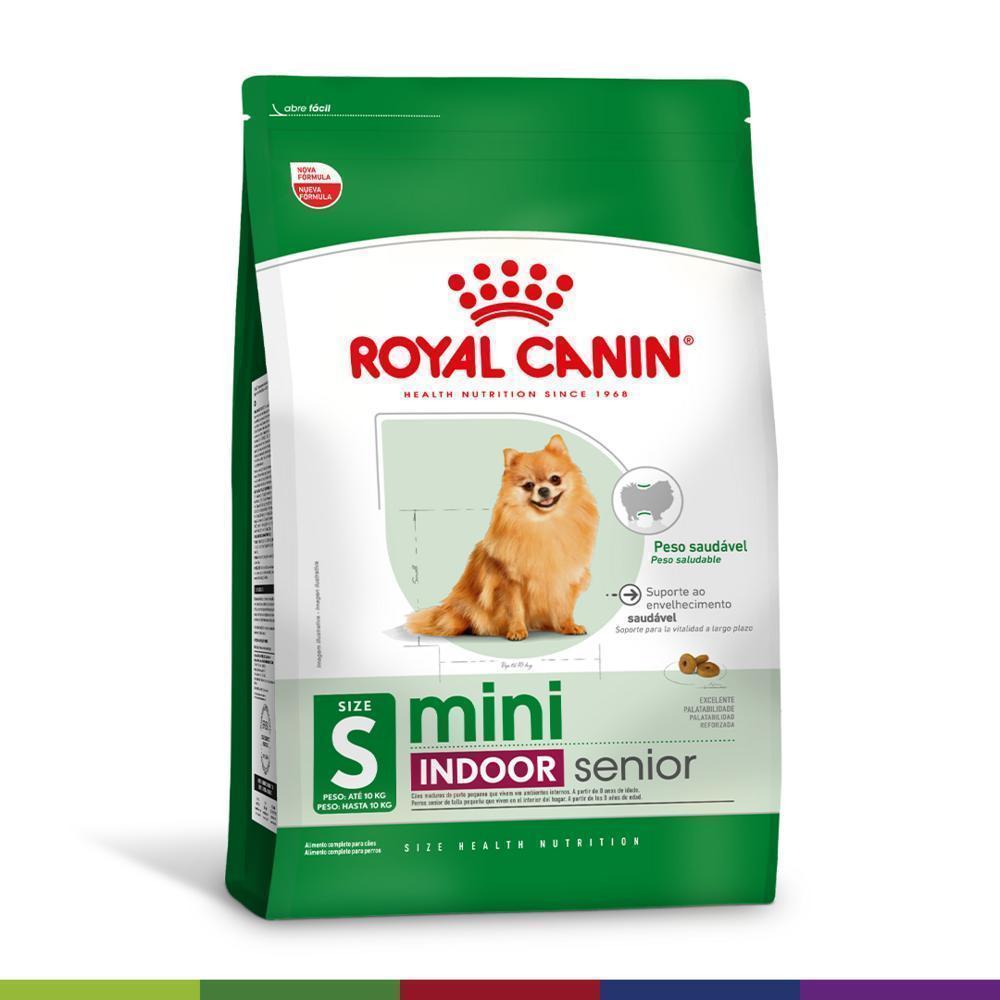 Ração Seca Royal Canin Mini Indoor Senior para Cães Idosos de Porte Pequeno com 8 Anos ou mais - 7,5 Kg