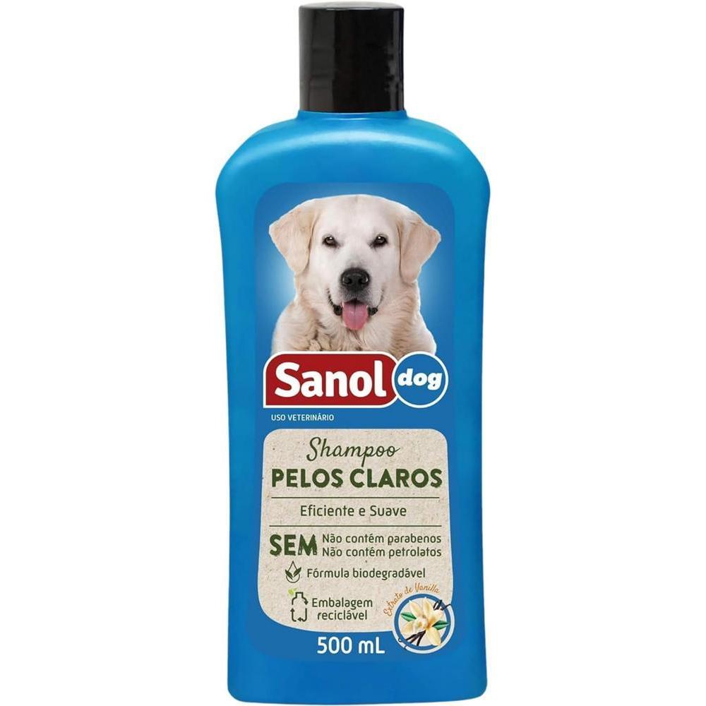 Shampoo Dog Pelos Claros Sanol 500Ml