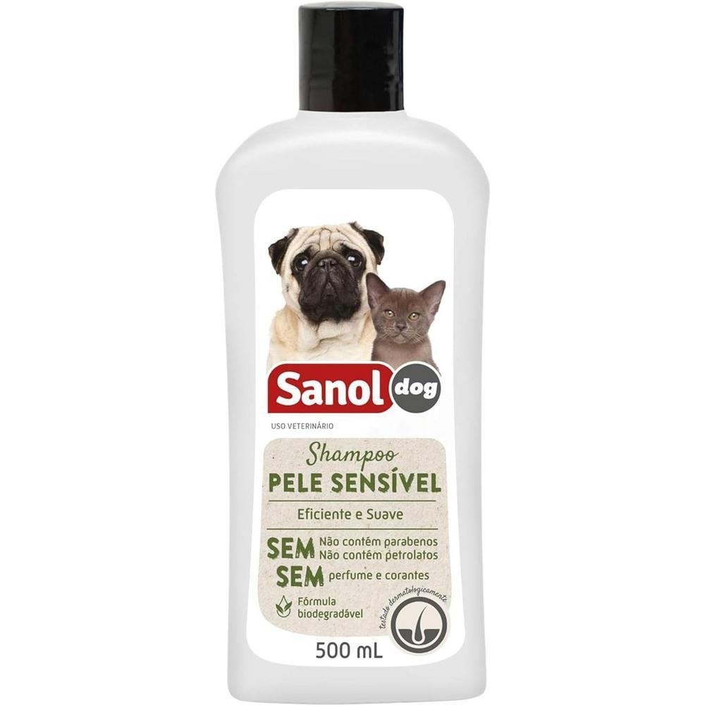 Shampoo para Cães Sanol Dog Pele Sensível Embalagem 500Ml