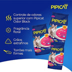 Areia para Gato Pipicat Floral 12kg