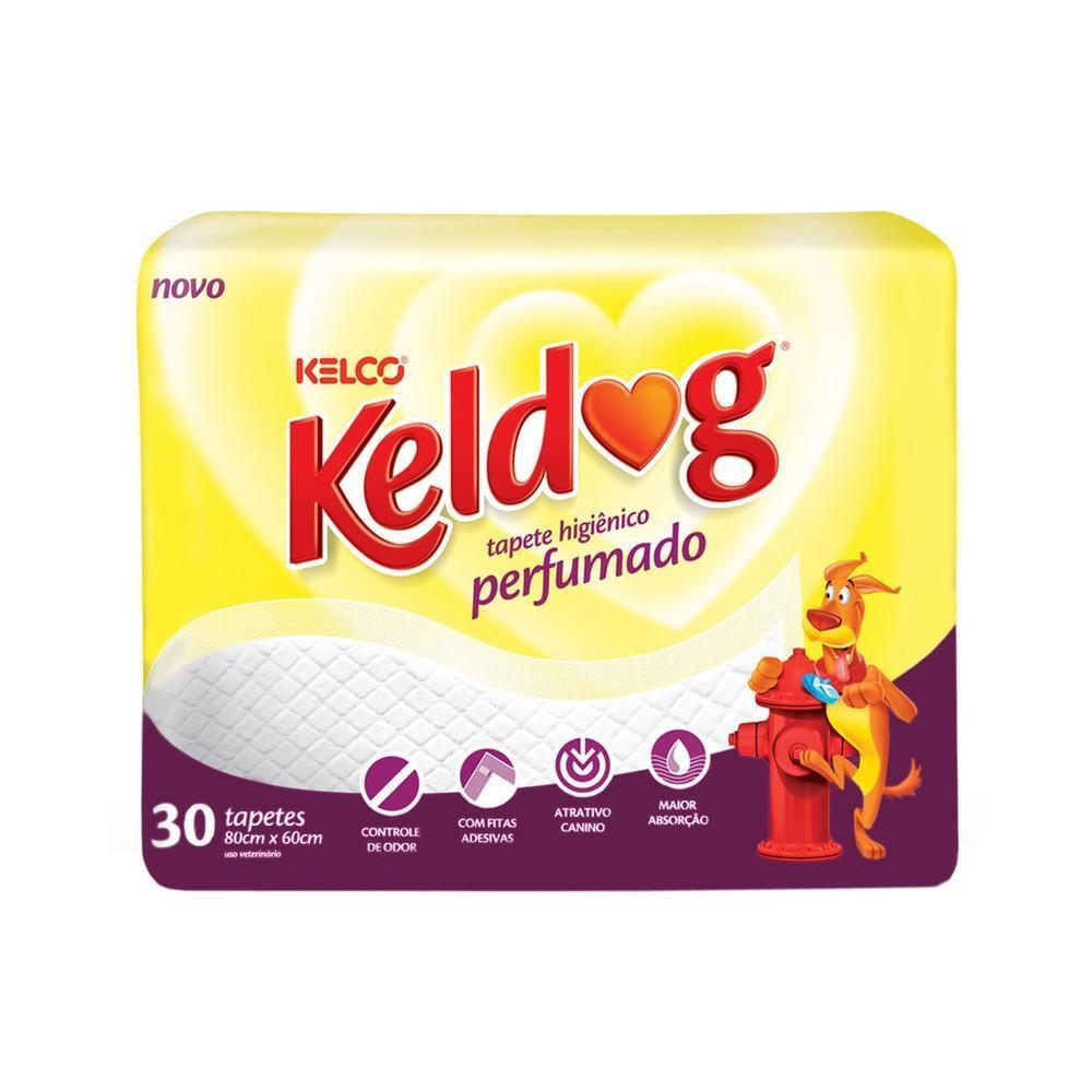 Tapete Higiênico Kelco Keldog Perfumado 30 Unidades