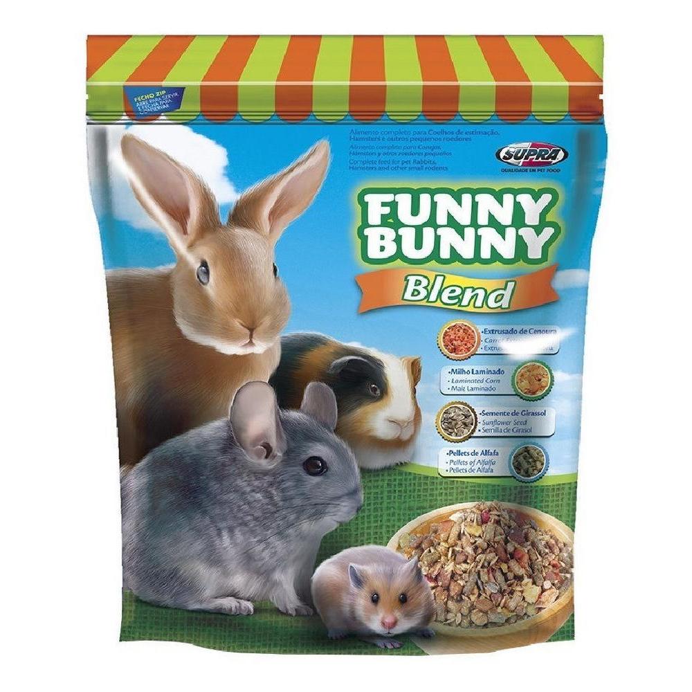 Ração Supra Funny Bunny Blend Coelhos e Pequenos Roedores - 500 g