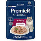 PremieR Gourmet Gatos Castrados Atum e Arroz Integral 70 g